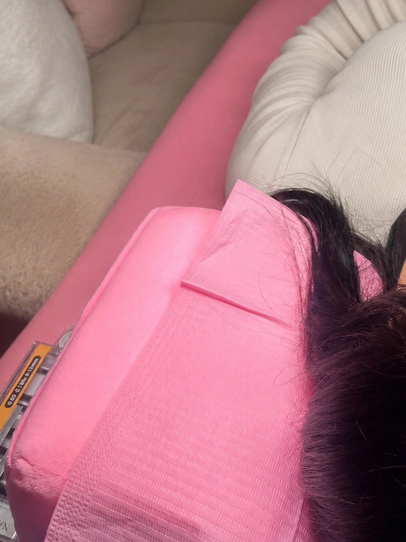 Eyelash Salon Neck Pillow, Comfortable Velvet Memory Foam Pillow, Eyelash Extension Beauty Neck Protection Pillow