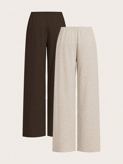 EZwear 2 Colors Women Drawstring Waist Loose Casual Wide Leg Pants Lounge Comfy Pants,Fall,Fall Clothes For Women,Winter