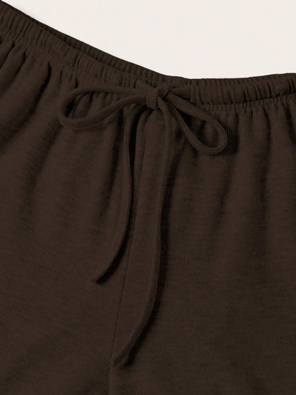 EZwear 2 Colors Women Drawstring Waist Loose Casual Wide Leg Pants Lounge Comfy Pants,Fall,Fall Clothes For Women,Winter