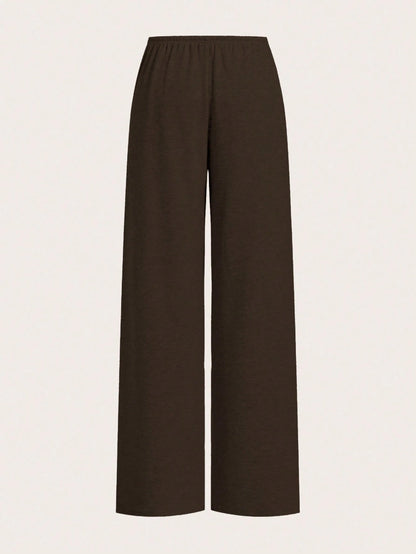 EZwear 2 Colors Women Drawstring Waist Loose Casual Wide Leg Pants Lounge Comfy Pants,Fall,Fall Clothes For Women,Winter