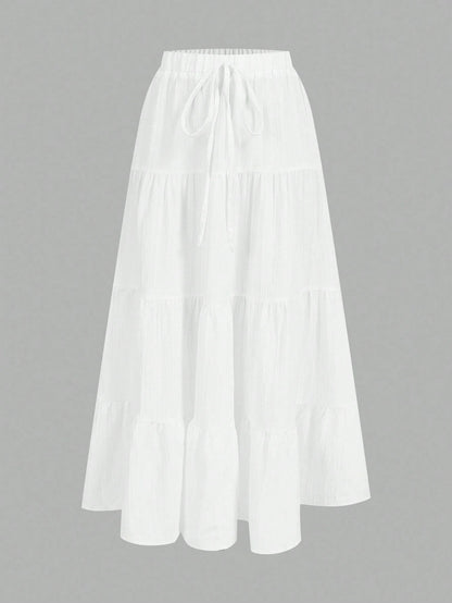 EZwear Women's Casual Vacation Multi-Layer Cake Skirt, Suitable For Summer