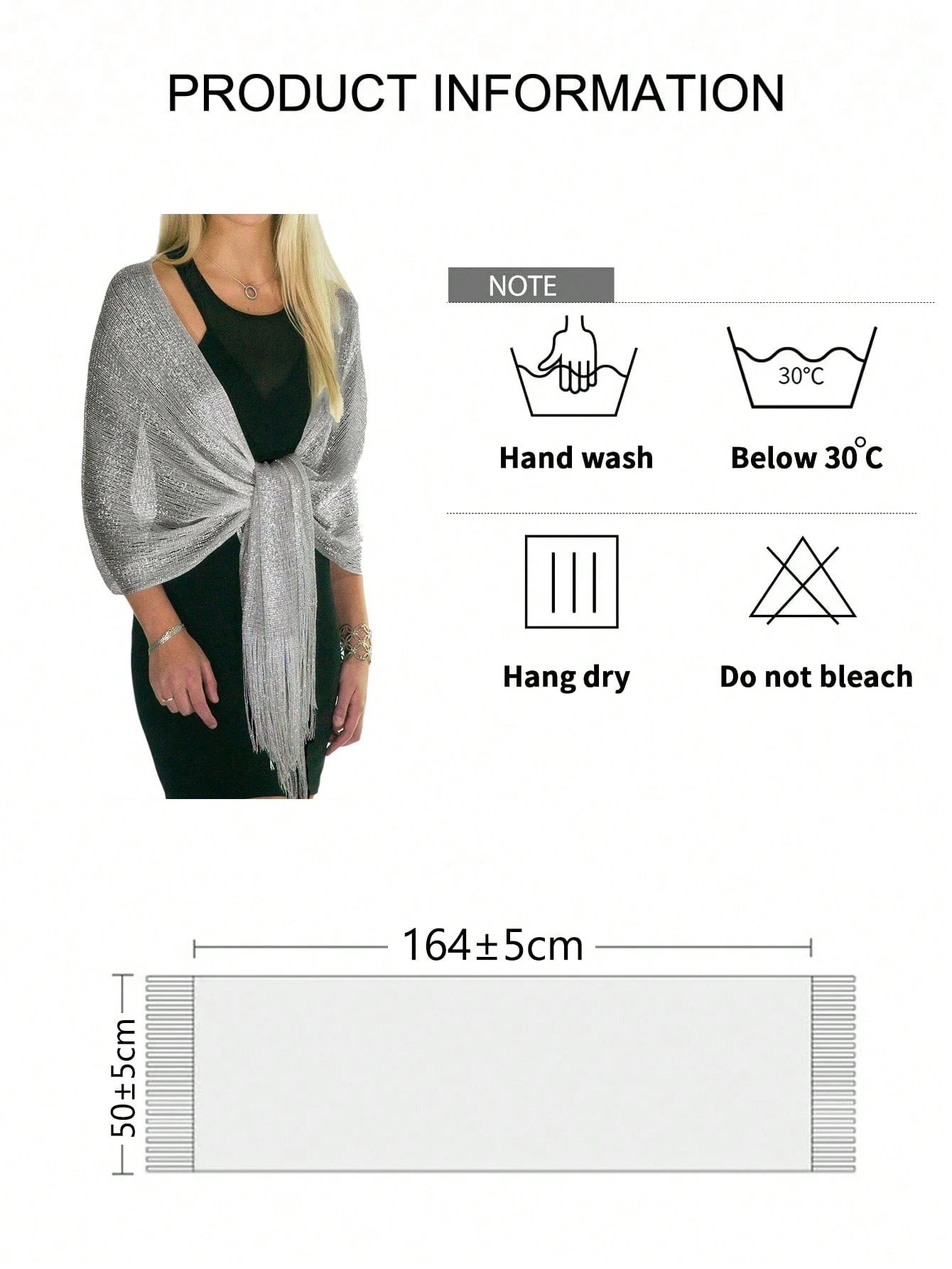 FADZOYLE 1pc Shiny Tassel Shawl Scarf, Summer Beach Dress Cardigan, Wedding Party Bride Bridesmaid Plus Size Travel Gift Accessory, Holiday