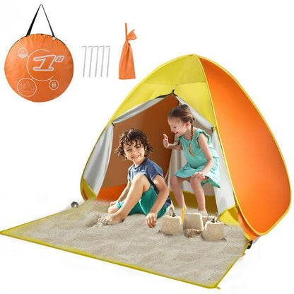 Family-Size Pop Up Outdoor Sun Shelter Beach Shade Tent Canopy