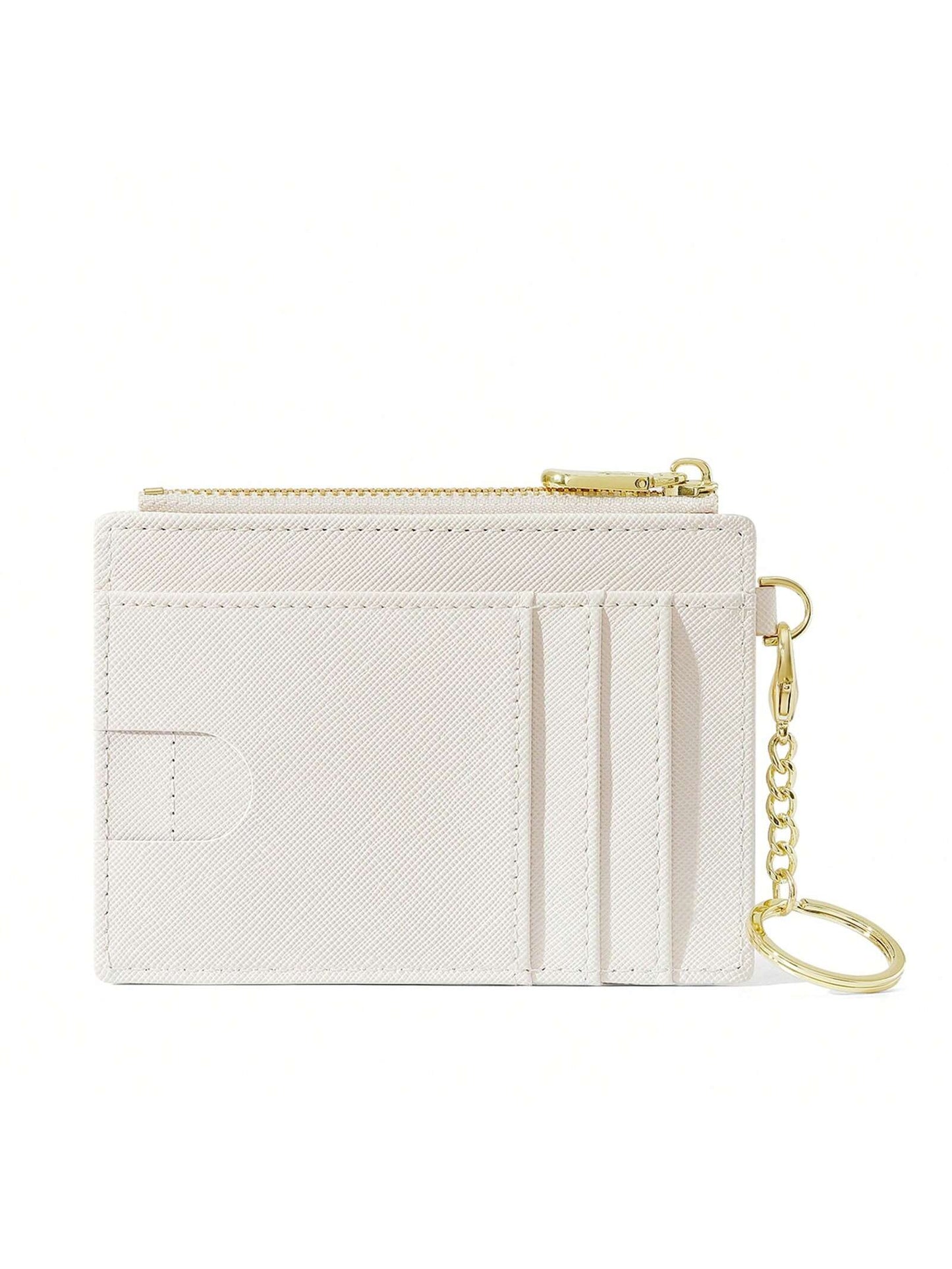 Fashion Cardholder Simple & Stylish Cardholder Compatible With Cards And Lipsticks With And Zipper Pocket Multifunctional And Portable Suitable For Daily Commute Anniversary Birthday Gift Suitable For