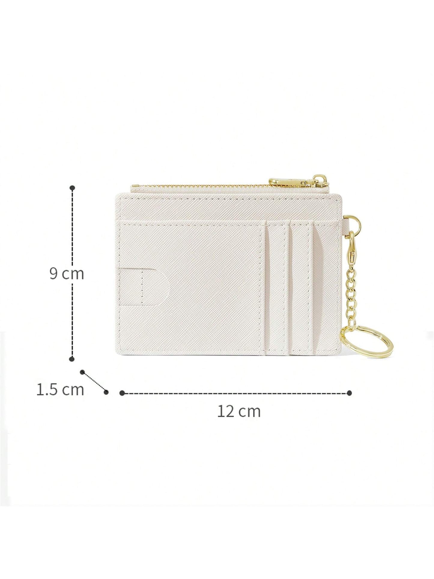Fashion Cardholder Simple & Stylish Cardholder Compatible With Cards And Lipsticks With And Zipper Pocket Multifunctional And Portable Suitable For Daily Commute Anniversary Birthday Gift Suitable For