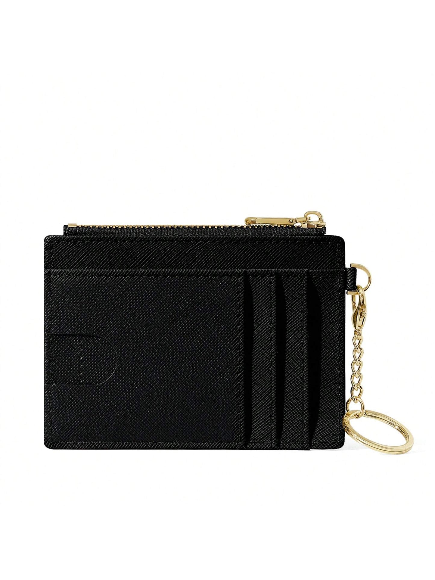 Fashion Cardholder Simple & Stylish Cardholder Compatible With Cards And Lipsticks With And Zipper Pocket Multifunctional And Portable Suitable For Daily Commute Anniversary Birthday Gift Suitable For