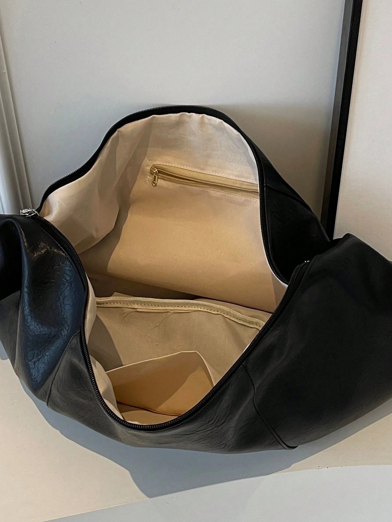 Fashion Solid Color Shoulder Bag Personalized Casual Crossbody Bag Large Capacity Dumpling Bag Korean Style Fashion Backpack