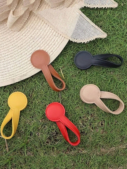 Fashionable Faux Leather Hat Clip, Magnetic Design, Can Be Fixed On Bags- PU Leather Hat Rack, Suitable For Handbags, Backpacks, Suitcases, Travel Bags, Portable And Easy To Use, Ideal For Travel And