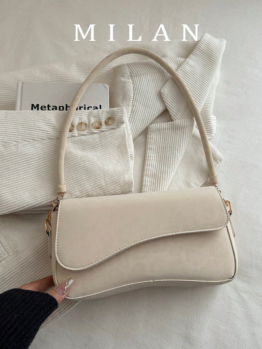 Fashionable Leopard Print Asymmetrical Flap Vintage Minimalist Elegant Shoulder Bag, Gift For Her