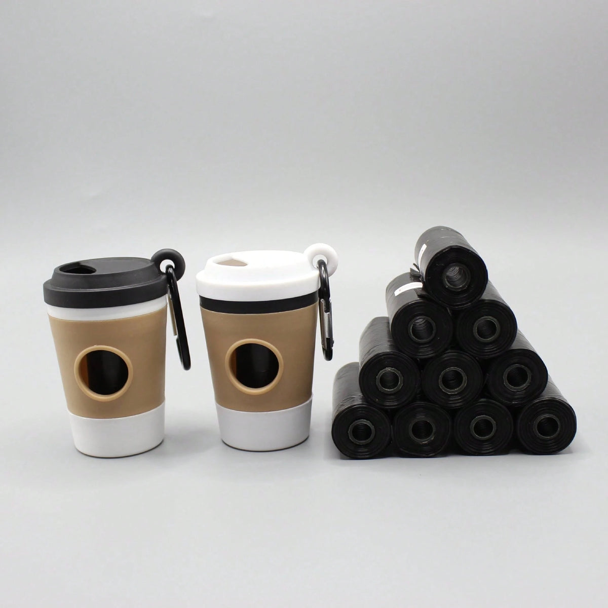 Fashionable Portable Pet Poop Bag Dispenser, Coffee Cup Design, Outdoor Dog Walking Convenient Tool (Bags Not Included), Perfect For Home And Travel