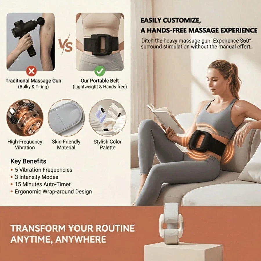 [Fat-Burning Massager Ring] Mini Waist Fascia Massager Ring|-Burning And Muscle-Relaxing With Multiple Functions Such As Full-Body Massage, Relaxation, Fitness Relax, And Back Massage- Perfect Gift