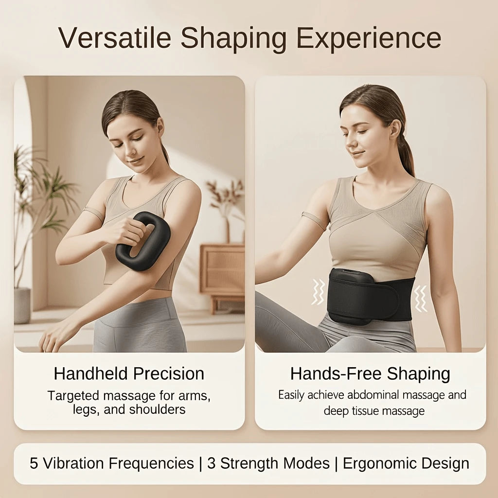 [Fat-Burning Massager Ring] Mini Waist Fascia Massager Ring|-Burning And Muscle-Relaxing With Multiple Functions Such As Full-Body Massage, Relaxation, Fitness Relax, And Back Massage- Perfect Gift