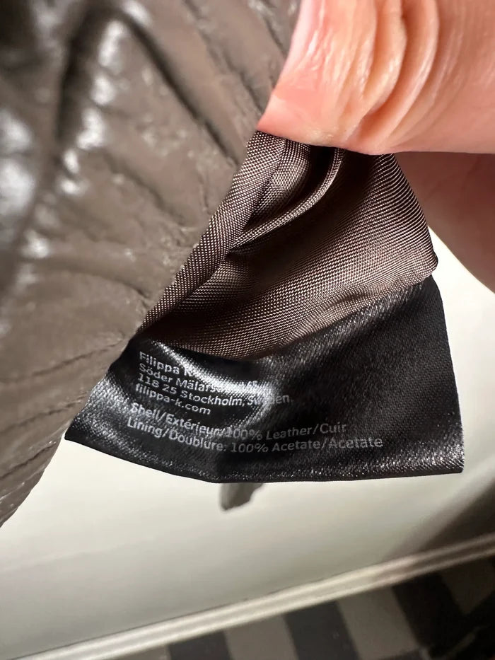 Filippa K Leather Bomber-skinnjacka NWT