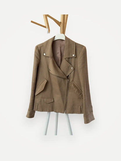 Filippa K Toni Linen Biker-jacka
