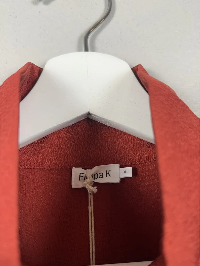 Filippa K Zip Collar Belt-sidenblus