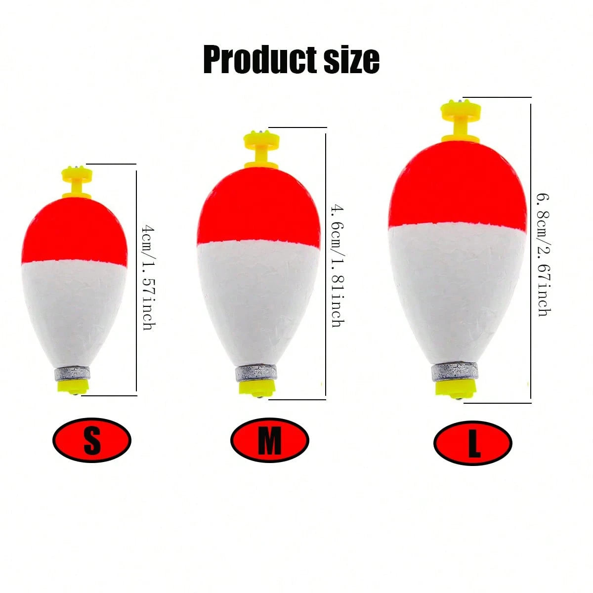 Fishing Bobbers Floats Set Foam Float Weighted Bobbers Fishing Push Button Bobbers Spring Oval Fishing Floats Fishing Bobbers Assortment