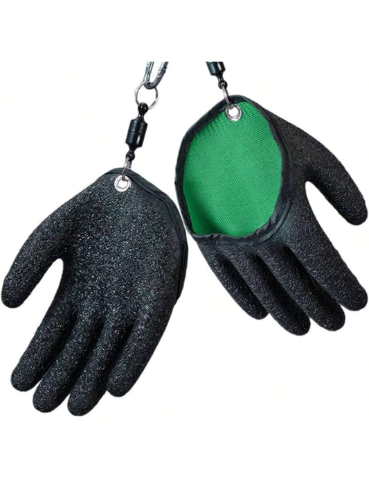 Fishing Gloves- Professional Anti-Slip Catch Fish Gloves,Puncture Proof Ice Fishing Glove For Handling,Catching,Cleaning,Hunting,Fisherman Fishing Accessories