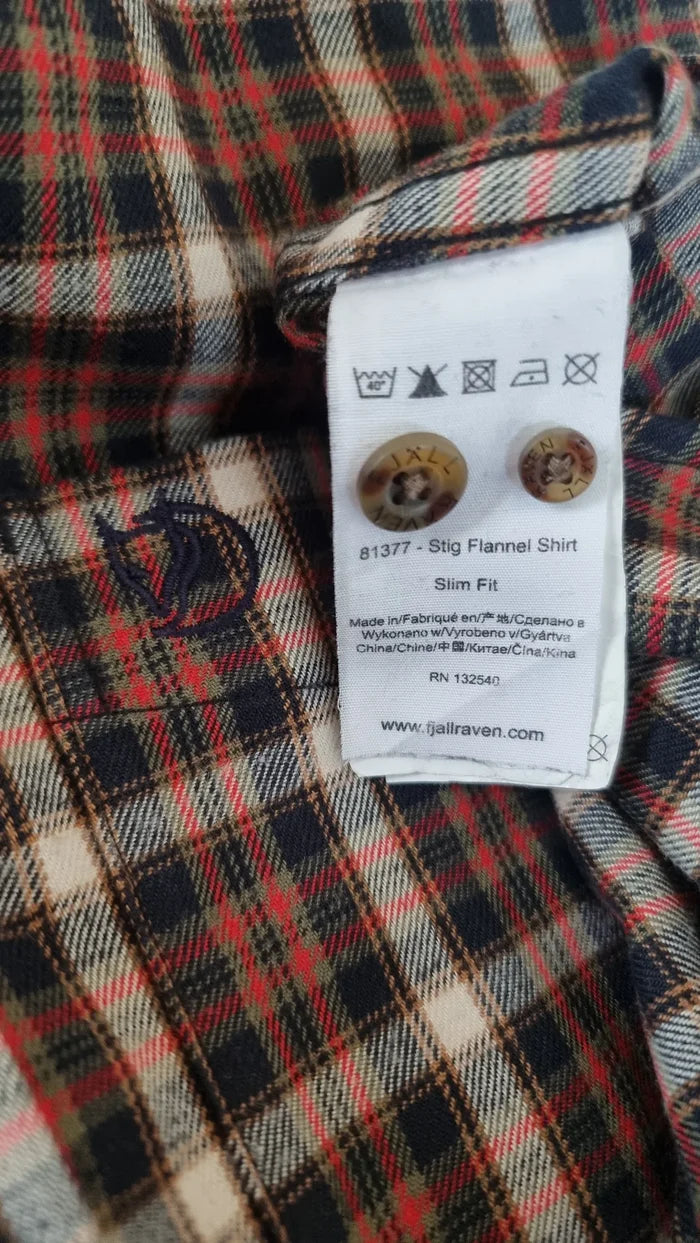 Fjällräven Stig Flannel Slim Fit-skjorta