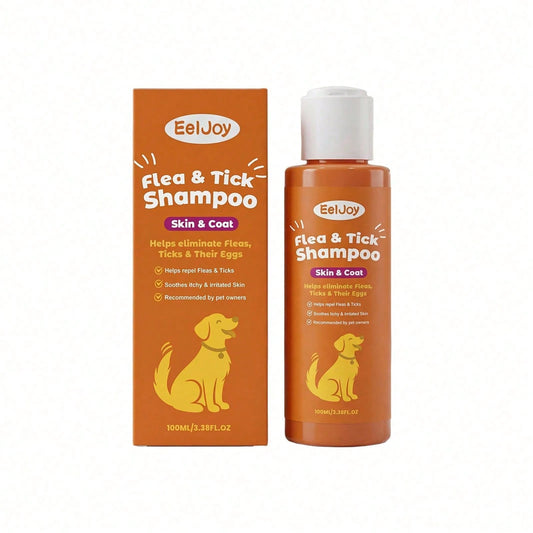 Flea And Tick Shampoo- Gentle And Effective In Removing Odors. It Cleanses The Pet's Hair, Making It Smooth And Fluffy. Ideal For Daily Use And Portable.