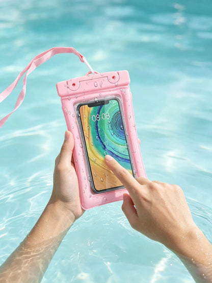 Floating Waterproof Phone Case With Lanyard, Compatible With IPhone 17 Pro/17 Pro Max/17/16/15 Pro/15/14/13 Pro Max, Android And All Other Smartphones, Waterproof Storage Bag For Swimming, Beach, Kaya