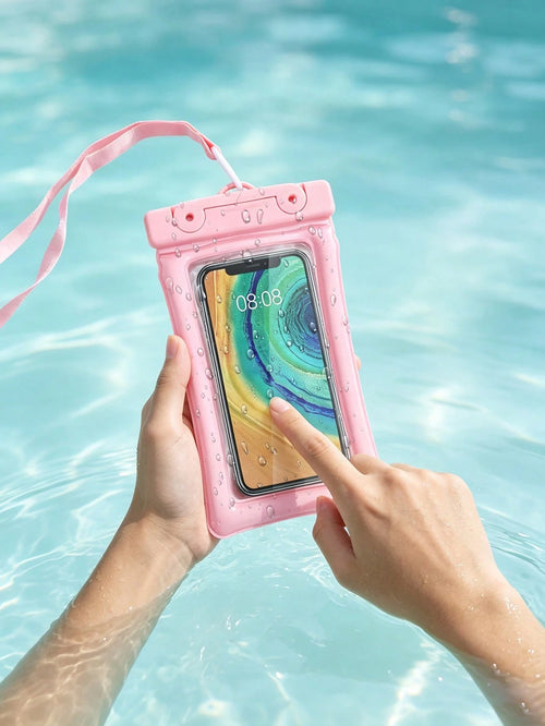 Floating Waterproof Phone Case With Lanyard, Compatible With IPhone 17 Pro/17 Pro Max/17/16/15 Pro/15/14/13 Pro Max, Android And All Other Smartphones, Waterproof Storage Bag For Swimming, Beach, Kaya