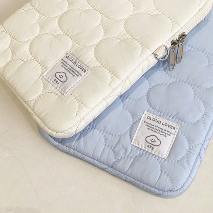 Fluffy Cloud-Like Soft Laptop Sleeve Bag, Cute Clean, Travel, Portable, Lightweight, Durable, Stylish, For Home, For Outdoor, Travel Essentials