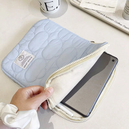 Fluffy Cloud-Like Soft Laptop Sleeve Bag, Cute Clean, Travel, Portable, Lightweight, Durable, Stylish, For Home, For Outdoor, Travel Essentials