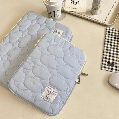 Fluffy Cloud-Like Soft Laptop Sleeve Bag, Cute Clean, Travel, Portable, Lightweight, Durable, Stylish, For Home, For Outdoor, Travel Essentials
