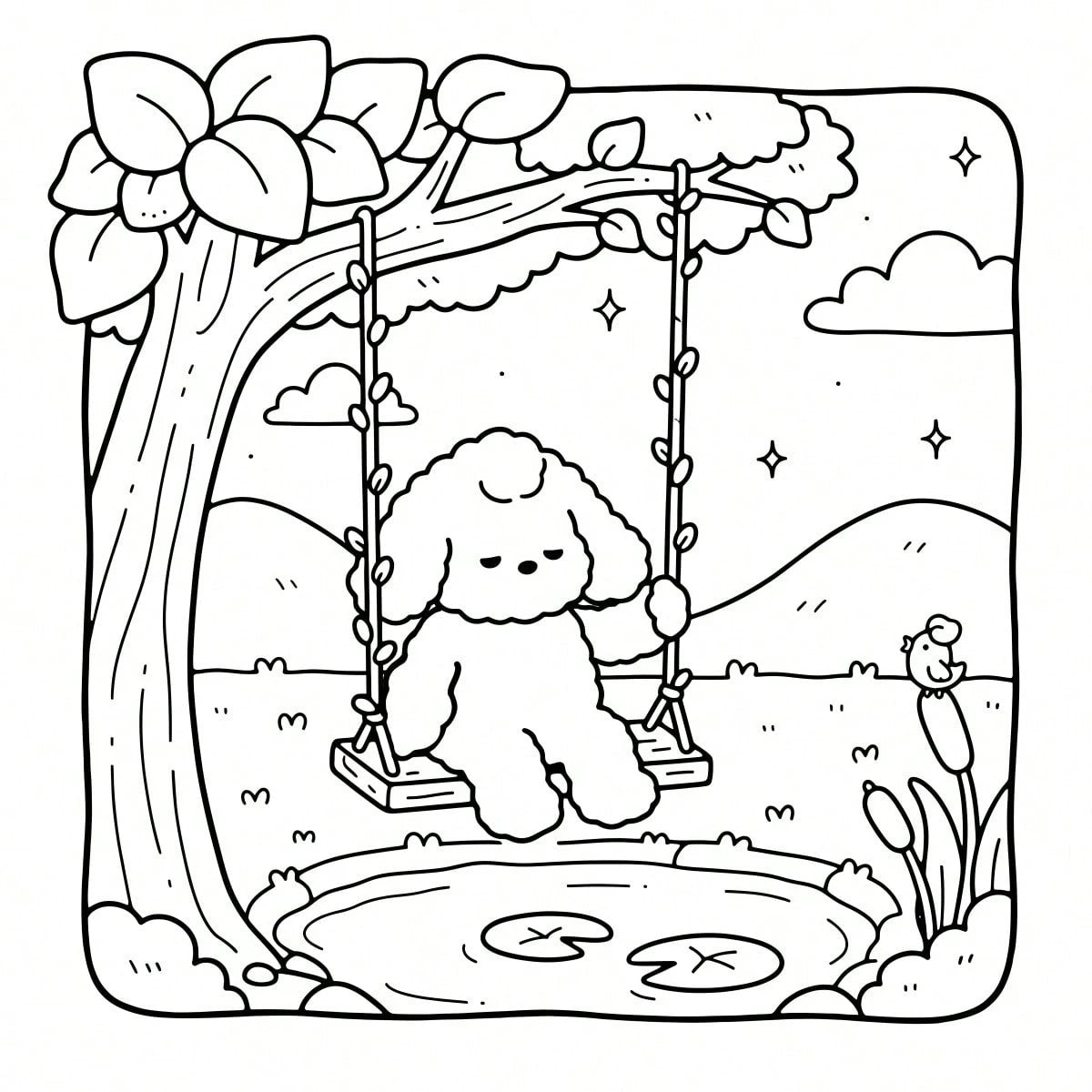 Fluffy Fantasy: Adult And Teen Coloring Book Featuring Adorable Animals In Whimsical Scenes, Helpful For Stress Relief. Great As Easter, Mother's Day, Father's Day, Back To School, And Birthday Gifts.