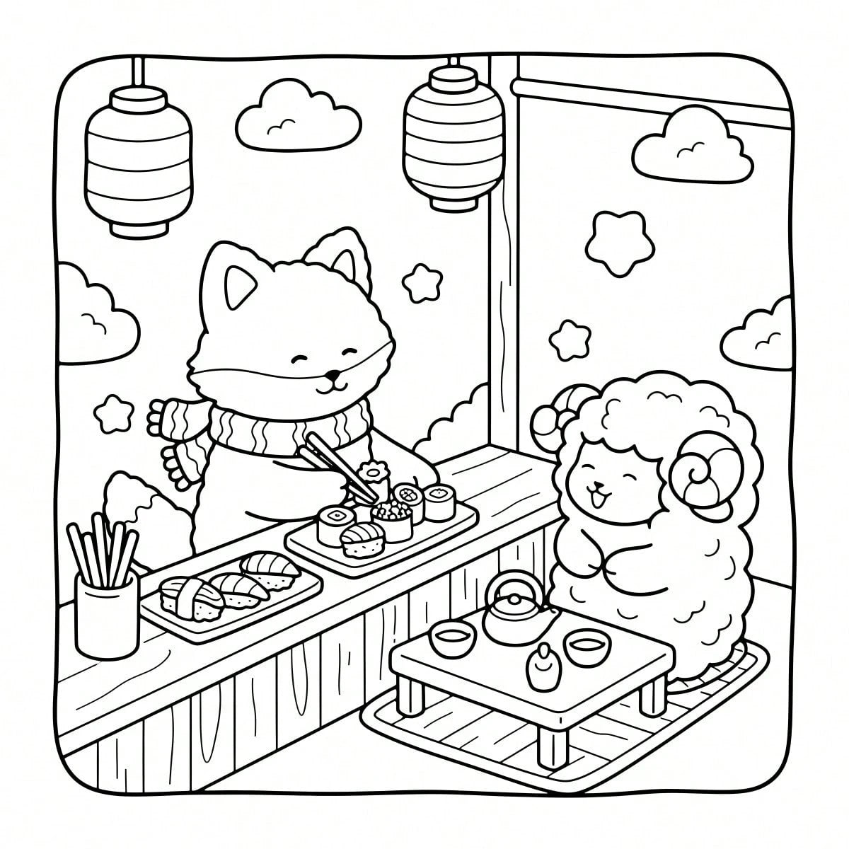 Fluffy Fantasy: Adult And Teen Coloring Book Featuring Adorable Animals In Whimsical Scenes, Helpful For Stress Relief. Great As Easter, Mother's Day, Father's Day, Back To School, And Birthday Gifts.