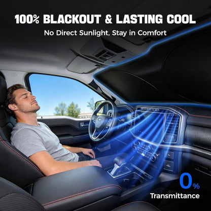 ️Foldable 210T Reflective Car Windshield Sun Shade UV‑Block Sun Visor Keep Vehicle Cool Universal Fit For Car SUV Truck Summer Accessory