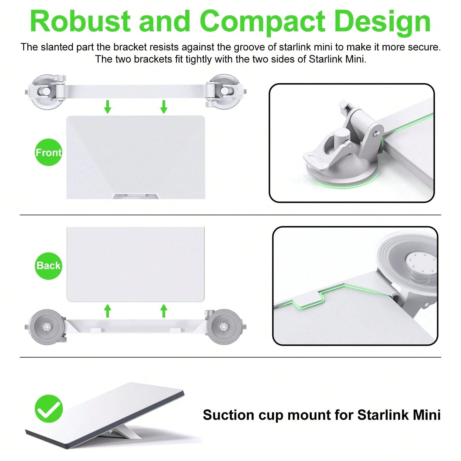 For Starlink Mini Sunroof Suction Cup Car Mount Car Suction Cup Bracket Navigation For Starlink Mini Sunroof Suction Cup Car