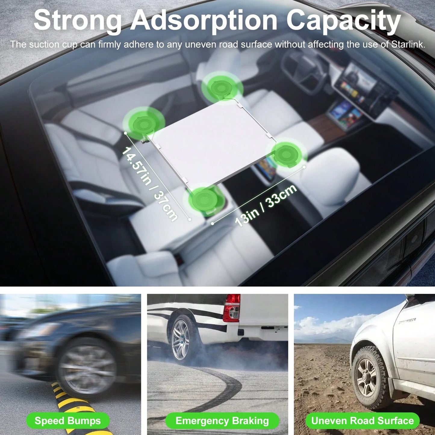 For Starlink Mini Sunroof Suction Cup Car Mount Car Suction Cup Bracket Navigation For Starlink Mini Sunroof Suction Cup Car