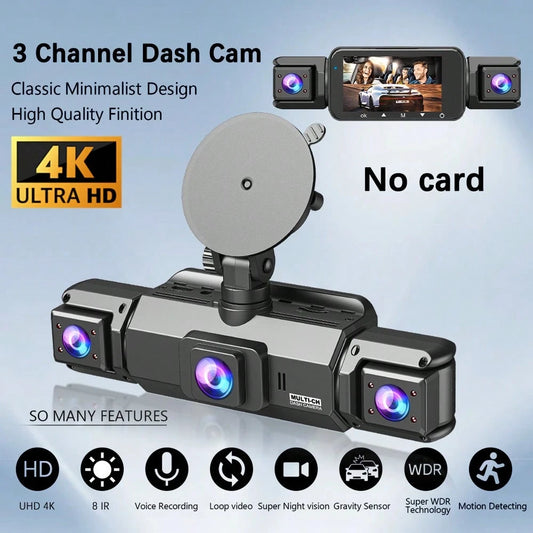FOXGOD Car Recording, Essential For Road Loops, Car Accessories, Night Vision, Loop Recording, Car Camera