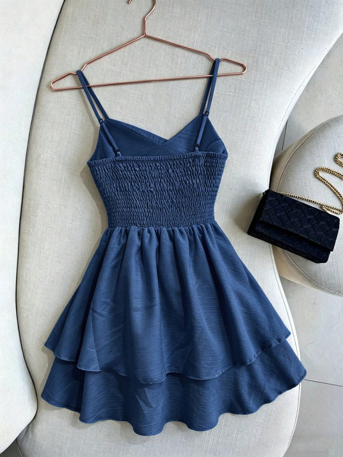 Franclia Elegant Casual Vacation Summer Casual Wear, Adjustable Strap Elastic Waist Women's Skirt, Women's Yellow Dress, Women's Ruffled Skirt, Women's Elegant Gown, Summer Vacation Outfit, Eleg