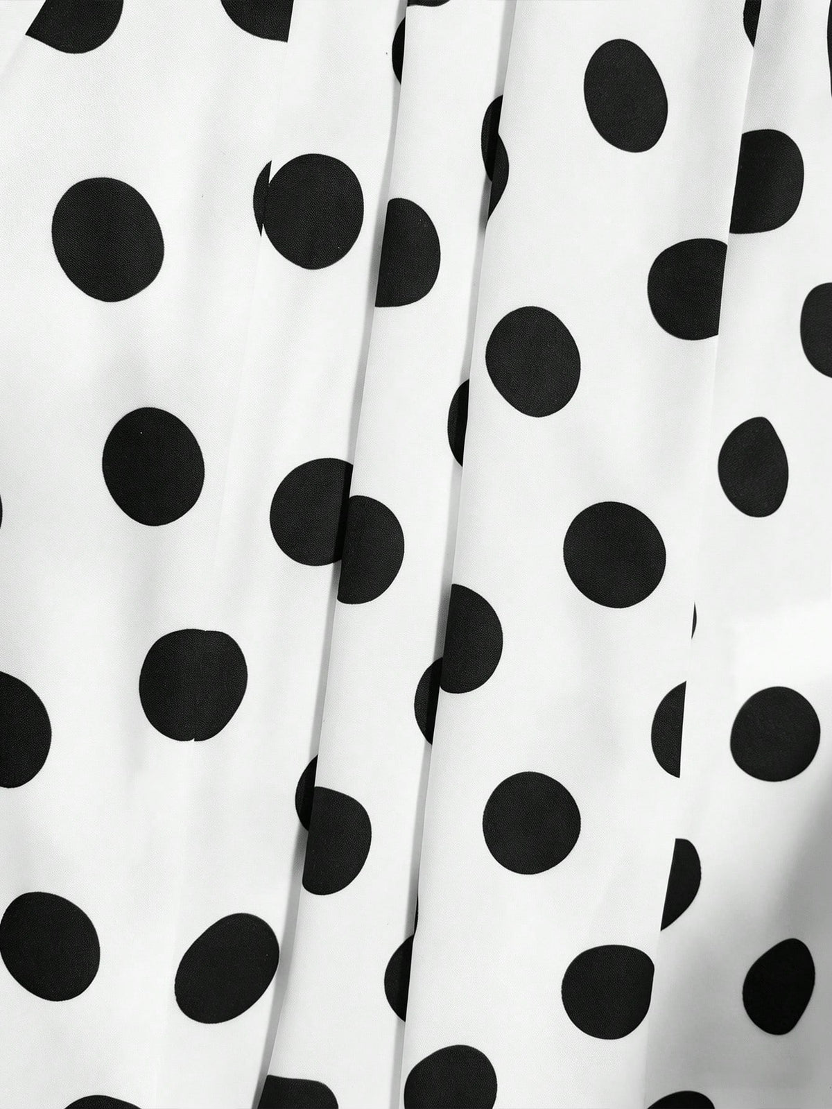 Franclia French Style White With Black Polka Dots Mini Dress,Summer Vintage Tea Party V-Neck Bow Strap A-Line,Waist Cinching Summer Outfits
