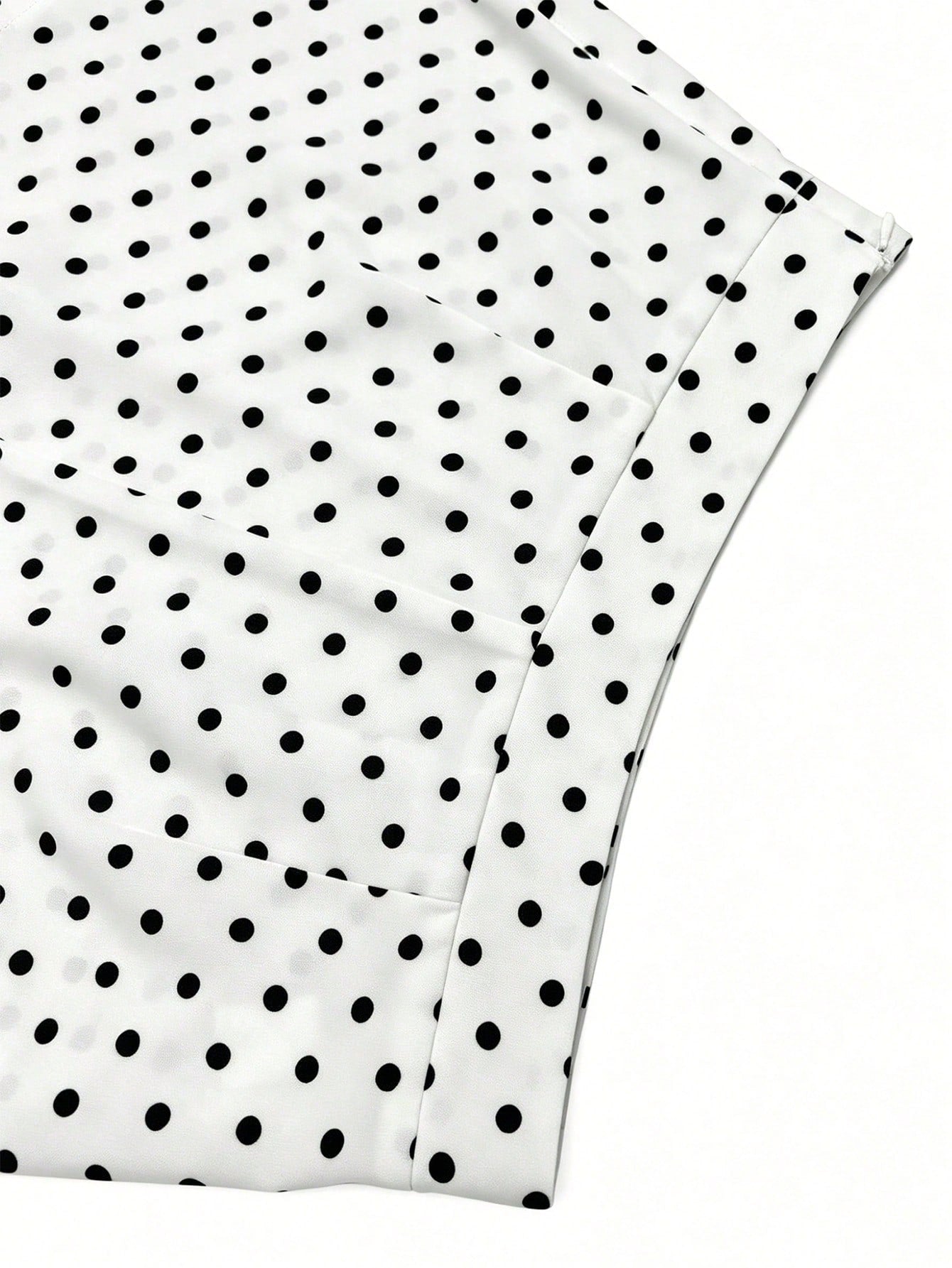 Franclia New Elegant Commuter Fashion Versatile Women's Skirt, Summer, Autumn And Winter For Women Women's White Skirt Polka Dot White Women's Skirt, Women's Commuter Casual Wear Women's Skirt