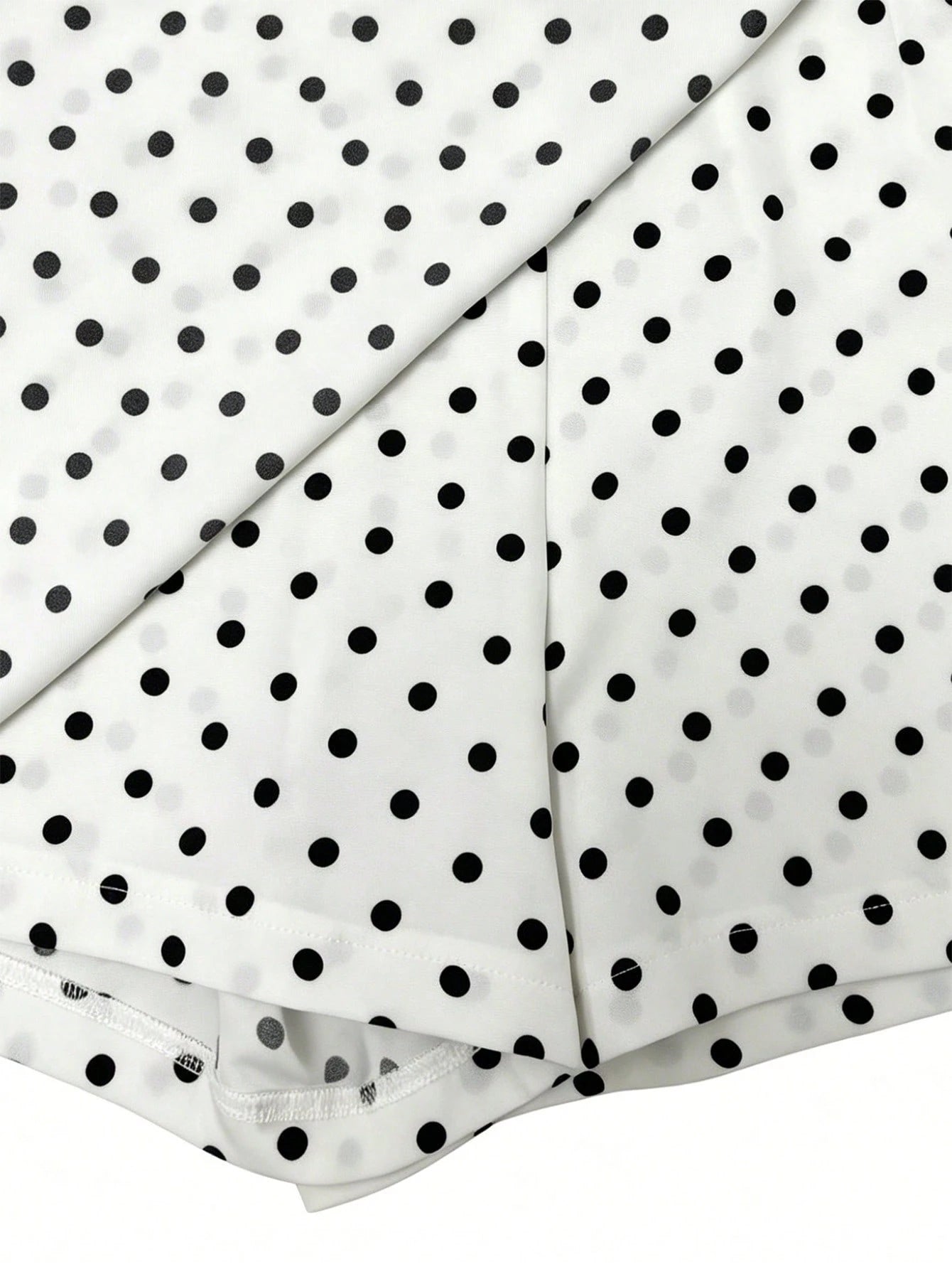 Franclia New Elegant Commuter Fashion Versatile Women's Skirt, Summer, Autumn And Winter For Women Women's White Skirt Polka Dot White Women's Skirt, Women's Commuter Casual Wear Women's Skirt
