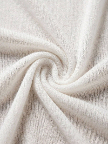 Freevana Plus Size Casual Asymmetric Neck Knit Top, Versatile All-Match T-Shirt For Autumn/Winter One Shoulder Top Plus Asymmetrical Top Plus Fall