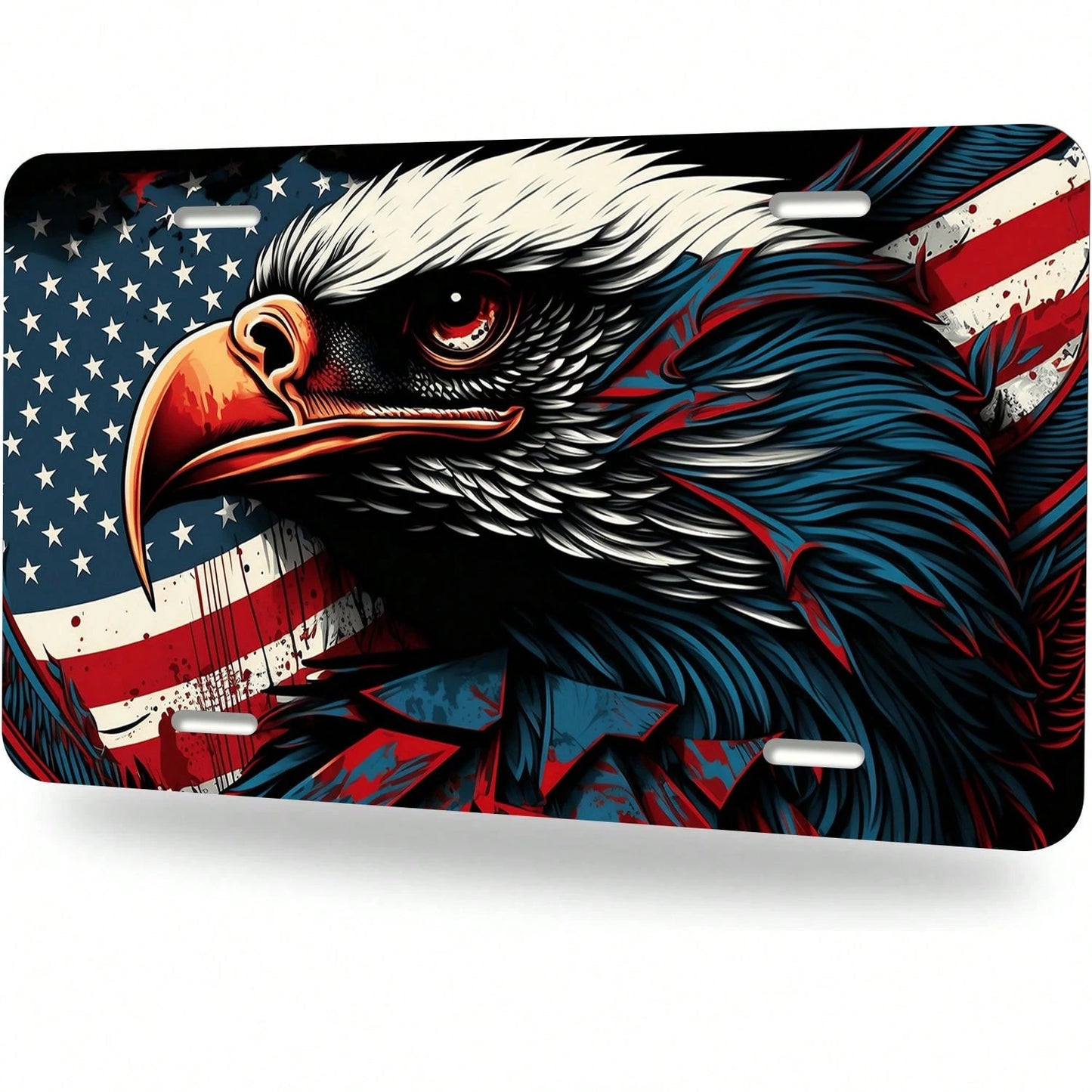 Front License Plate, Blessed Car Decor Accessory Aluminum Metal Rust-Proof US Car Plate Novelty Vanity Tag Cover For Men Women 6 X 12 In Great For Truck, Car, SUV