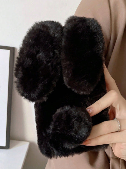 Furry Phone Case Compatible With Apple 17 Pro Max, Apple 11/12/13/14/15/16 Pro Max, S25/S22/S23/S24+ A04/A05/A14/A15/A24/A25/A34/A54S, 13C+, Note 14/13C/12/11 Pro, Enjoy/Honor
