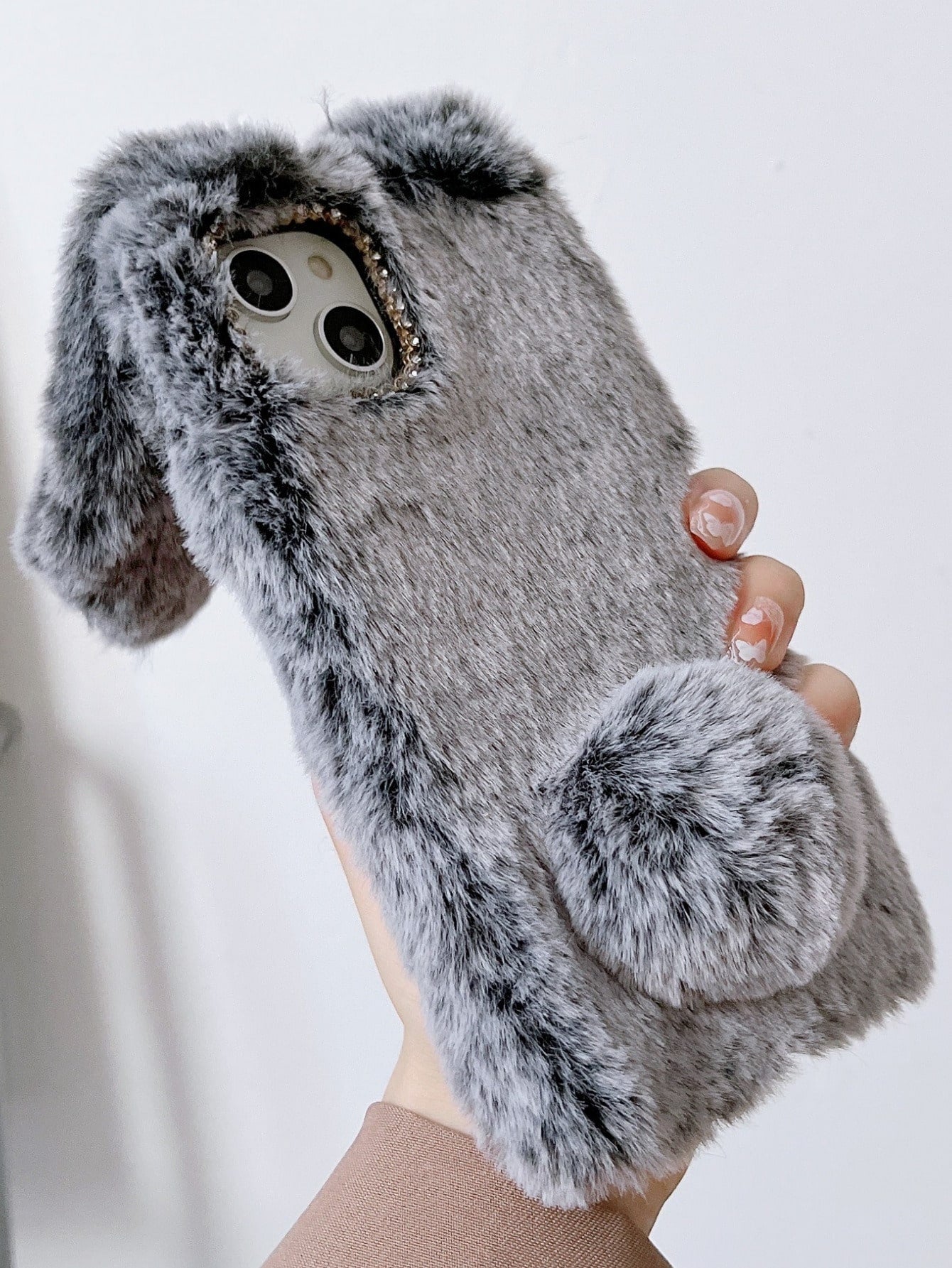 Furry Phone Case Compatible With Apple 17 Pro Max, Apple 11/12/13/14/15/16 Pro Max, S25/S22/S23/S24+ A04/A05/A14/A15/A24/A25/A34/A54S, 13C+, Note 14/13C/12/11 Pro, Enjoy/Honor