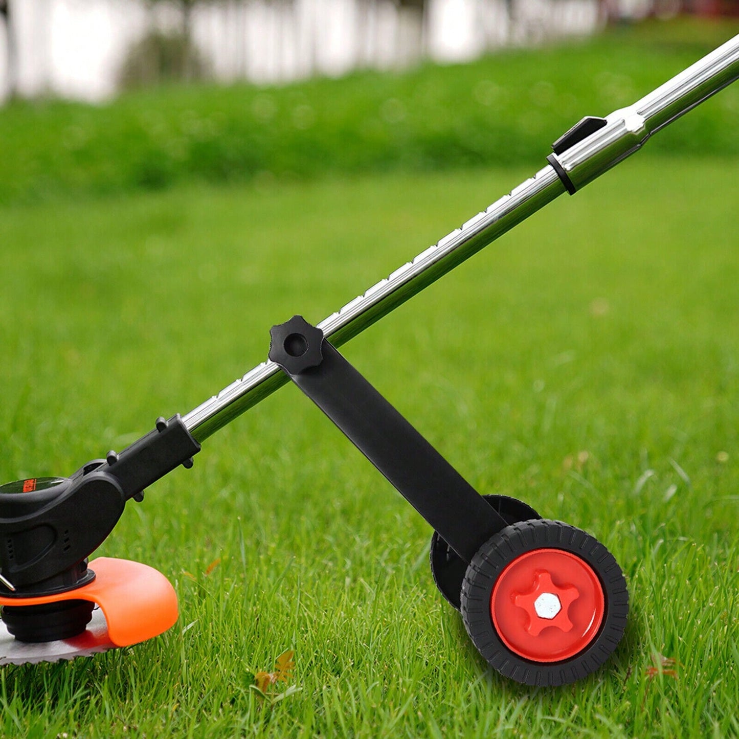 Futchoy Lawn Mower Auxiliary Wheel Plastic Support Wheel Mower Support Wheels Load 7kg