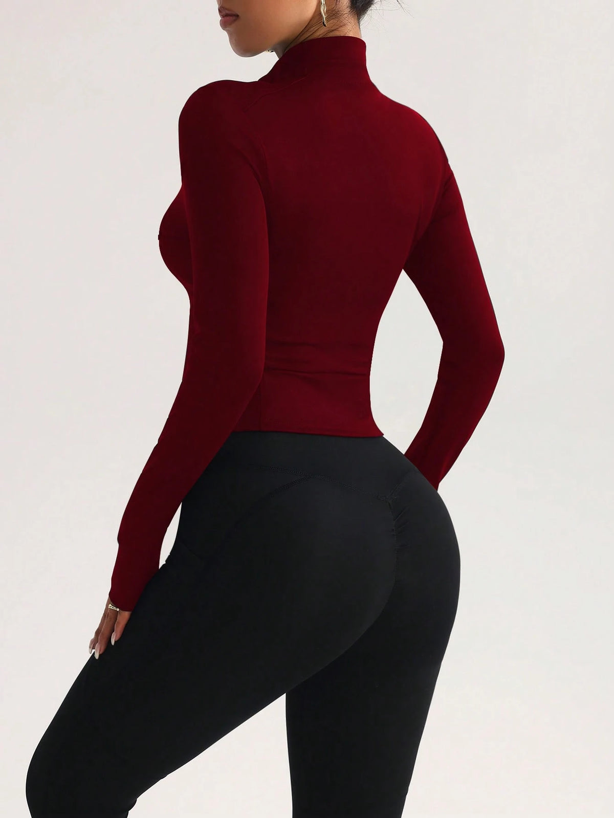 FWH High Turn Rate Slim Waist, Style, Waist-Sculpting Slimming Fitness Retro High-End Street Elegant Sports Jackets