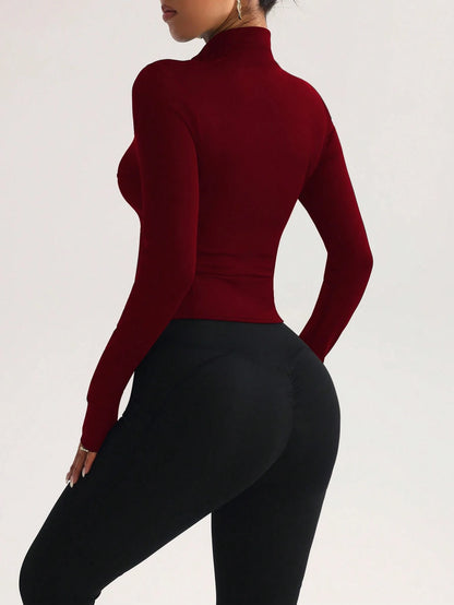 FWH High Turn Rate Slim Waist, Style, Waist-Sculpting Slimming Fitness Retro High-End Street Elegant Sports Jackets