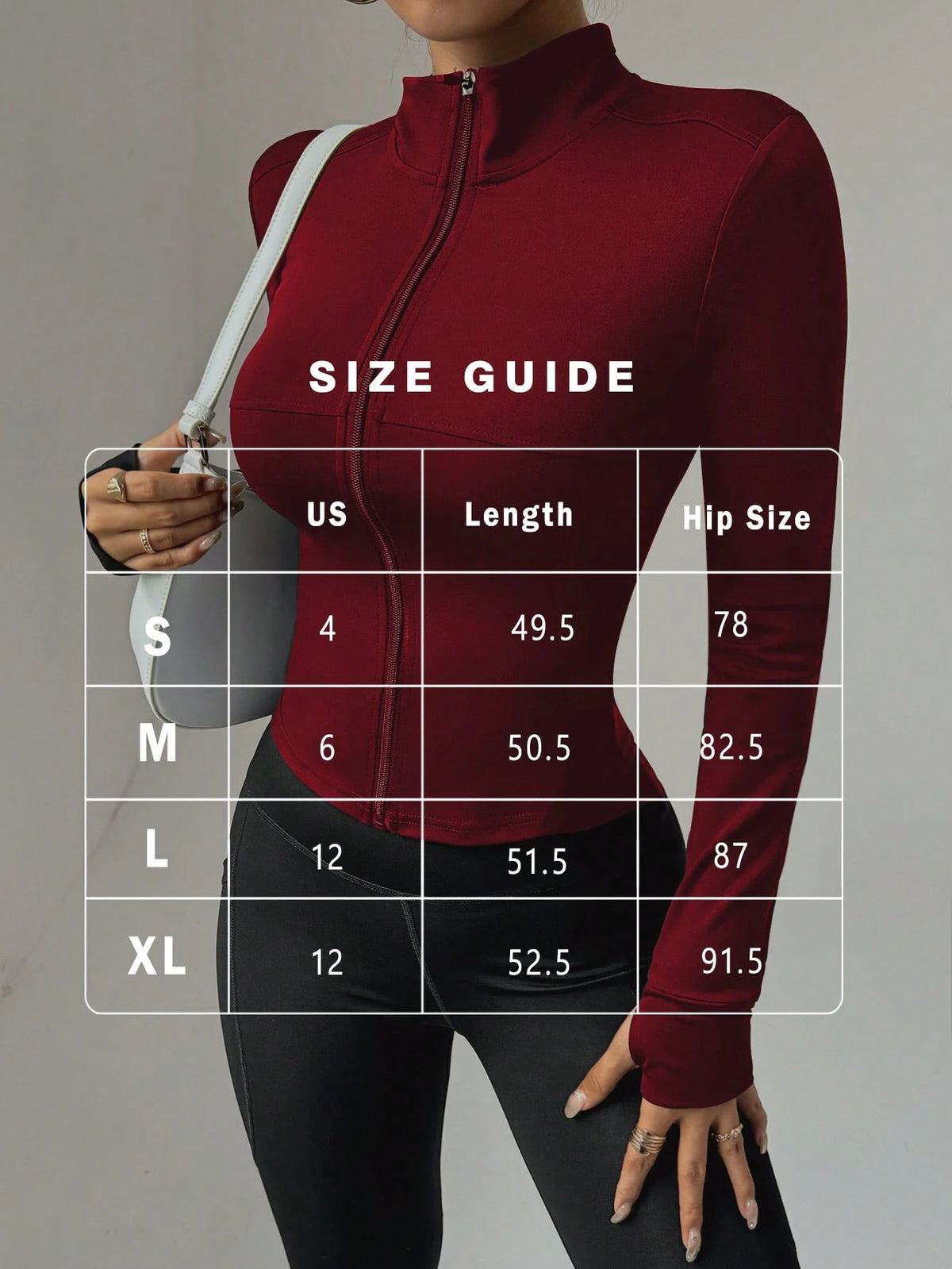FWH High Turn Rate Slim Waist, Style, Waist-Sculpting Slimming Fitness Retro High-End Street Elegant Sports Jackets