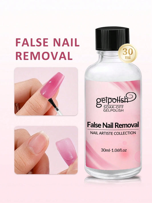 GELPOLISH 30ml Gel Nail Polish Remover, Super Strong Removal Of Glitter And Dark Nail Polish, Paraben-Free, Suitable For Removing Gel Nails, Acrylic And Dip Powder