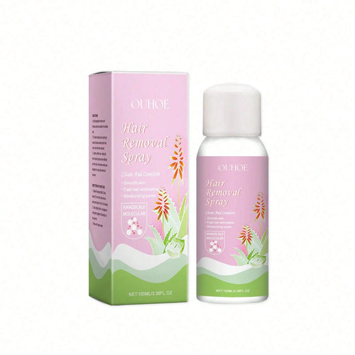 Gentle Hair Removal Mousse Spray, Leg Hair Armpit Hair Body Smooth Skin Cleansing Mousse Skin Spray
