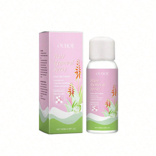 Gentle Hair Removal Mousse Spray, Leg Hair Armpit Hair Body Smooth Skin Cleansing Mousse Skin Spray
