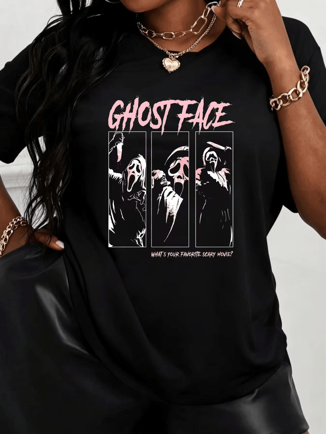 Ghost Face Movie Icons Women's T-Shirt Ghost Face Movie Icons Festival Party Gifts